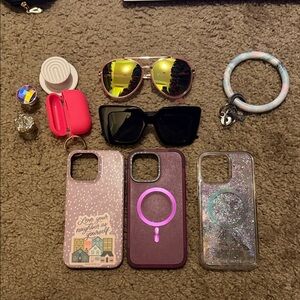 Case-Mate Purple and Glitter Phone Cases